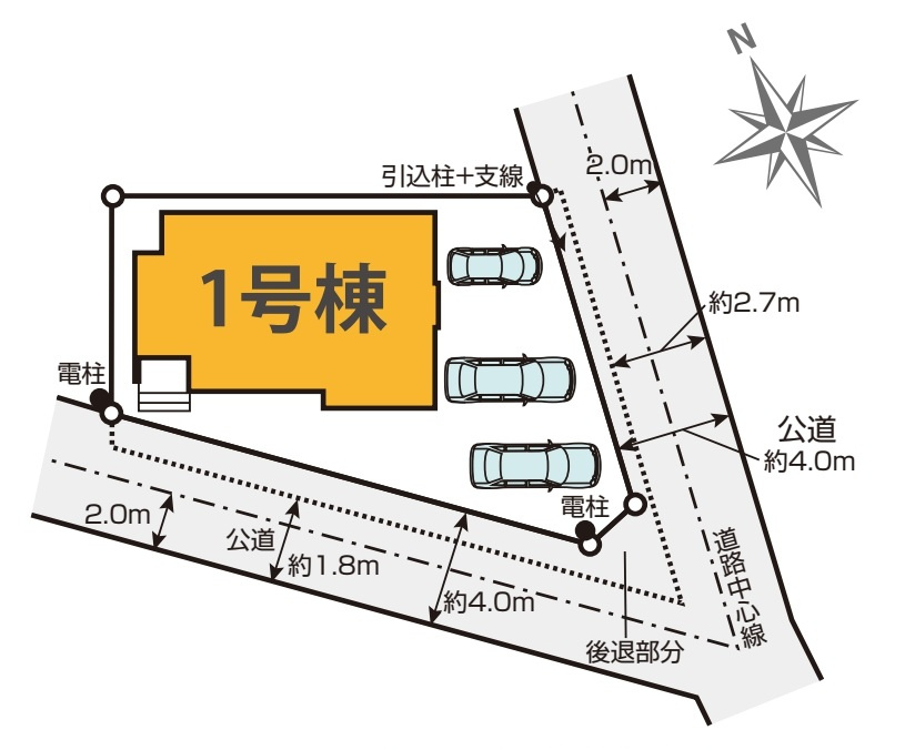 さいたま市西区佐知川　10期　新築一戸建て　グレイス　01の区画図|1号棟