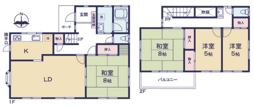【中古戸建】熊谷市万吉の間取り|■間取り図｜敷地面積：159.80㎡（約48.33坪）建物面積：109.75㎡（約33.19坪）