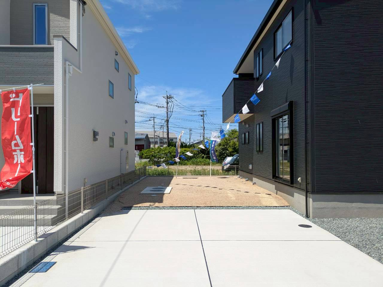 三潴郡大木町大字侍島の新築一戸建の駐車場