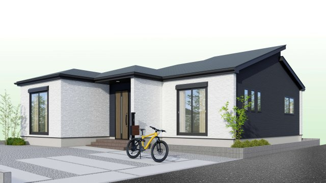 新築　太田市金山町2期　1号棟の外観パース|外観イメージです