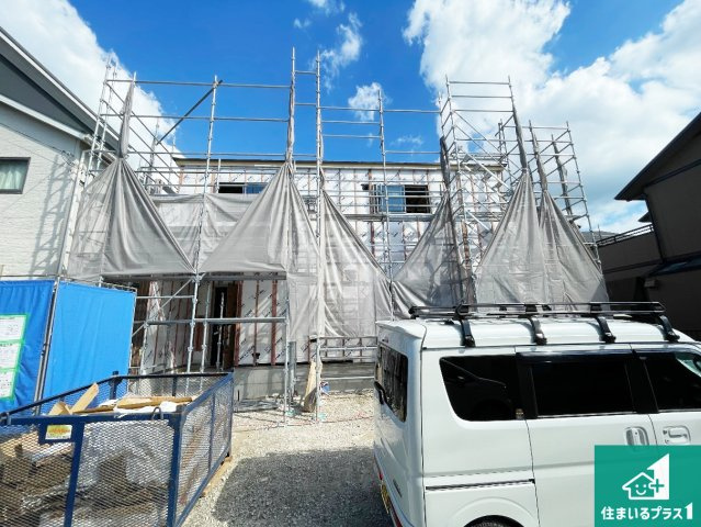 ★近江八幡市安土町下豊浦　第1期　新築一戸建ての外観|現在建築中！落ち着いた街並みで新生活を始めることが出来そう！周辺の物件も併せてご紹介させて頂きます！