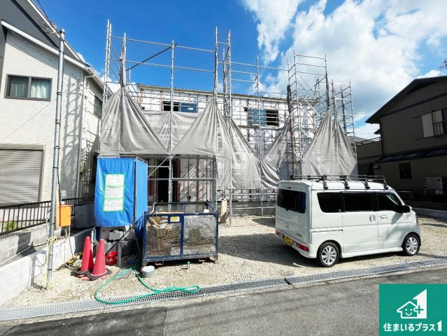 ★近江八幡市安土町下豊浦　第1期　新築一戸建ての外観|現在建築中！落ち着いた街並みで新生活を始めることが出来そう！周辺の物件も併せてご紹介させて頂きます！