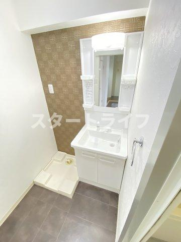 大阪市淀川区木川東４丁目の賃貸マンションの洗面所