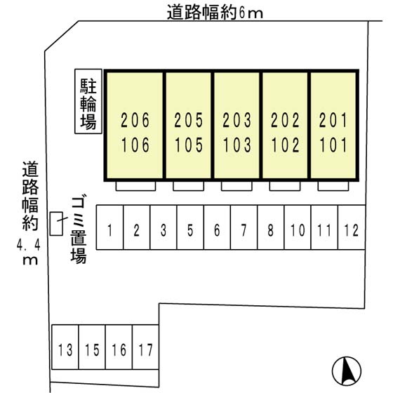 サクラハウスの区画図
