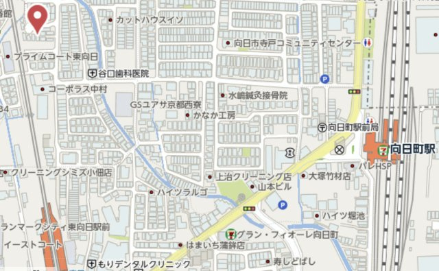 向日市寺戸町飛龍　中古戸建の地図