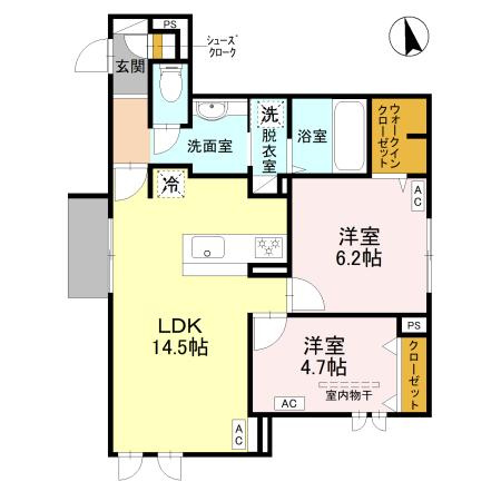 シュトラール鳳の間取り
