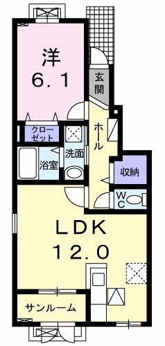 クラウディアＢの間取り