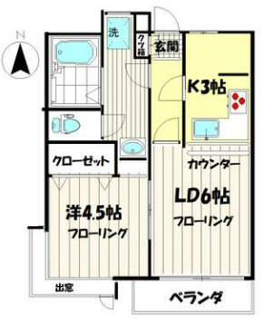 ラ・ベルメゾンの間取り
