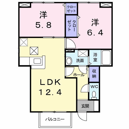 【間取り】 | アルカザーレふじ