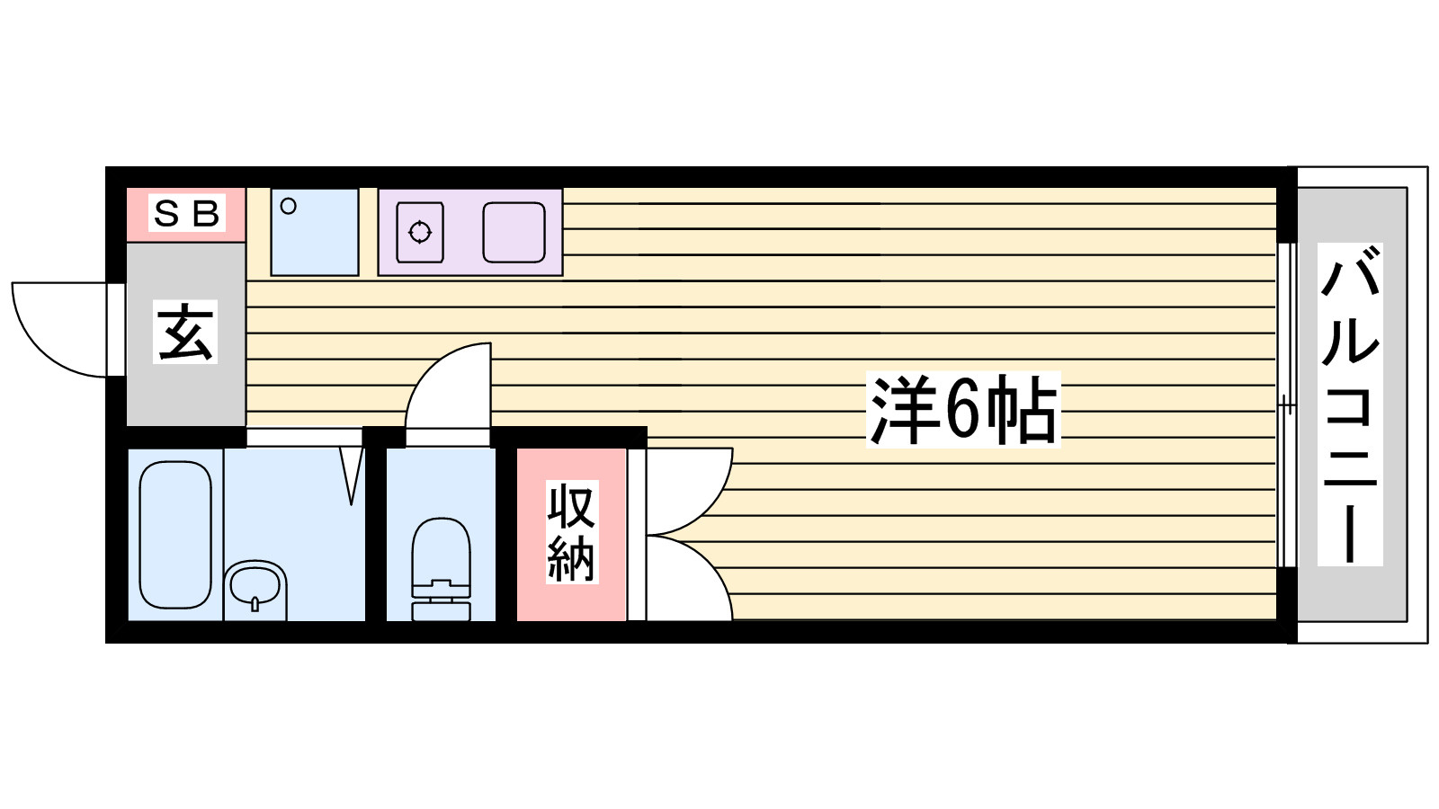 ノーブル高町の間取り