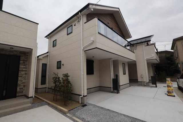 《仲介手数料無料》板橋区成増４丁目28-13新築一戸建てケイアイグレイスの外観|撮影日 2026年8月30日 16:00 曇り