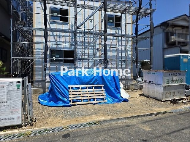 高知市朝倉西町 ⑥ 新築戸建ての駐車場|2026.7月：建築中