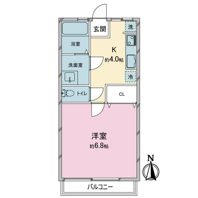 シティハイム久米川の間取り