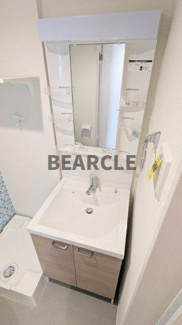 【洗面所】 | ハーモニーテラス豊後橋町A | 忙しい朝には欠かせない洗面所です