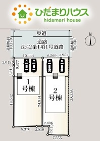 本庄市児玉町上真下　第2　新築一戸建て　クレイドルガーデン　01の区画図