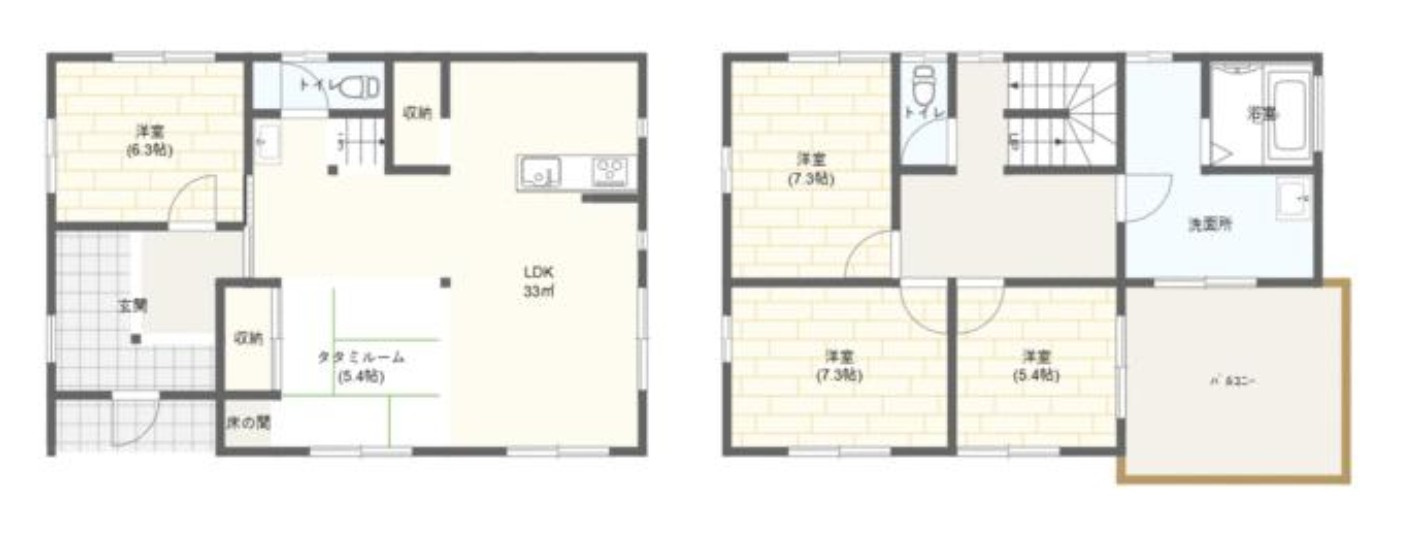【中古戸建】高崎市金古町の間取り|■間取り図｜敷地面積：338.45（約102.38坪）　建物面積：133.50（約40.38坪）