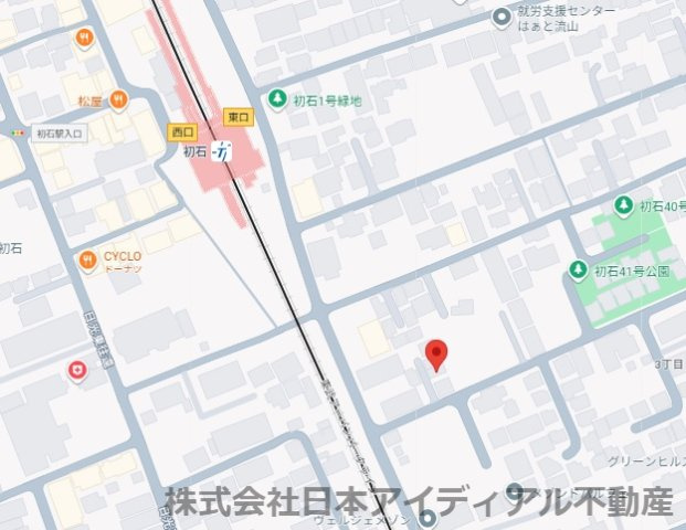 新築戸建て　流山市東初石3丁目の地図