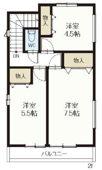 【仲介手数料無料】狭山市入間川３期全２棟Ｂ号棟　狭山市の新築なら西武ハウジングの間取り