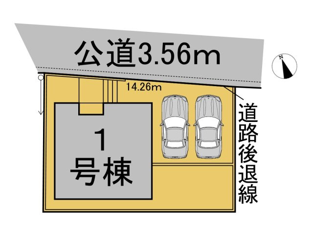 クワイエ　岐阜市柳津町高桑第3　全1区画分譲の区画図|■区画図
■YAMADA電機の　ヤマダ不動産　株式会社リライフ　
いつでもお問合わせ下さい。