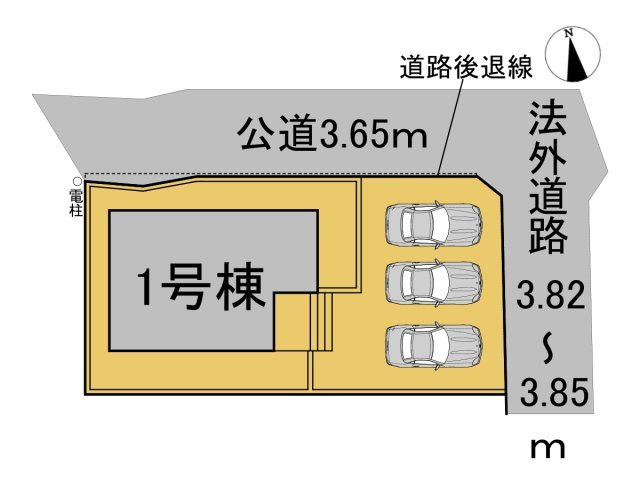 クワイエ　本巣市早野第1　全1区画分譲の区画図|■区画図
■YAMADA電機の　ヤマダ不動産　株式会社リライフ　
いつでもお問合わせ下さい。