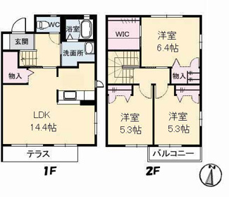 【間取り】 | ベルセゾンゆめみ | 3LDK