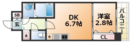 セレニテ神戸元町の間取り