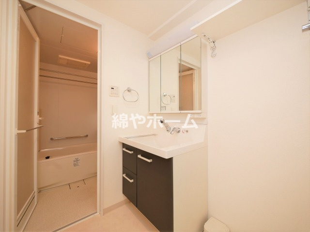 エステムプラザ難波ＷＥＳＴIIプレディアの洗面所|明るい洗面所です