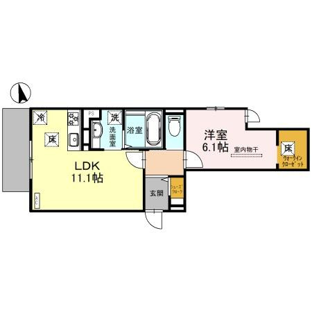 アネックスＫＯＫＵＢＯの間取り