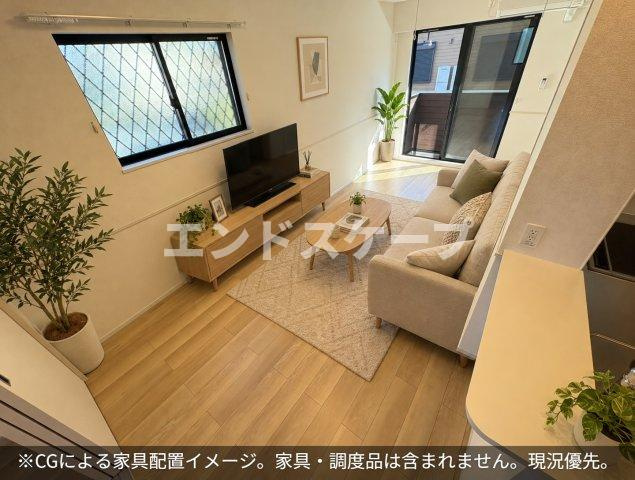 カレント　レジデンス　下増田Ⅲの居間・リビング|高崎、前橋のお部屋探しはエンドスケープまで！お客様の理想お聞かせ下さい♪