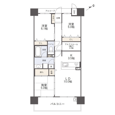 アルファステイツ今里町の間取り