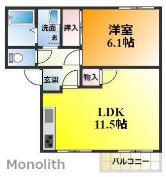 ハイツ花恵の間取り
