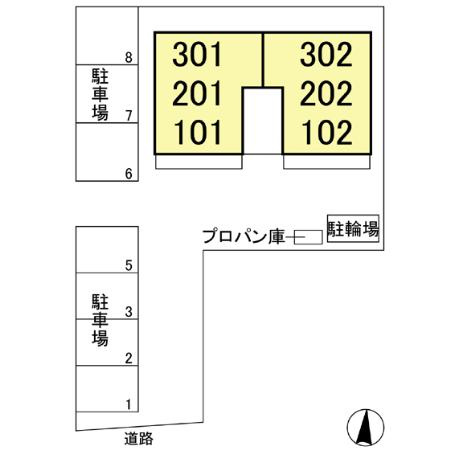 BRILLIANT FLATSの区画図