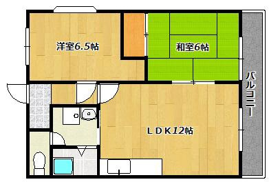 ブルーシャイン桃山の間取り
