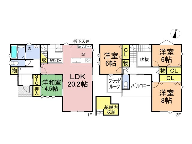 タマタウン　関市緑町　全2区画分譲の間取り|■1号棟　■ヤマダ不動産　株式会社リライフ　
■夢のマイホーム購入をフルサポートします！