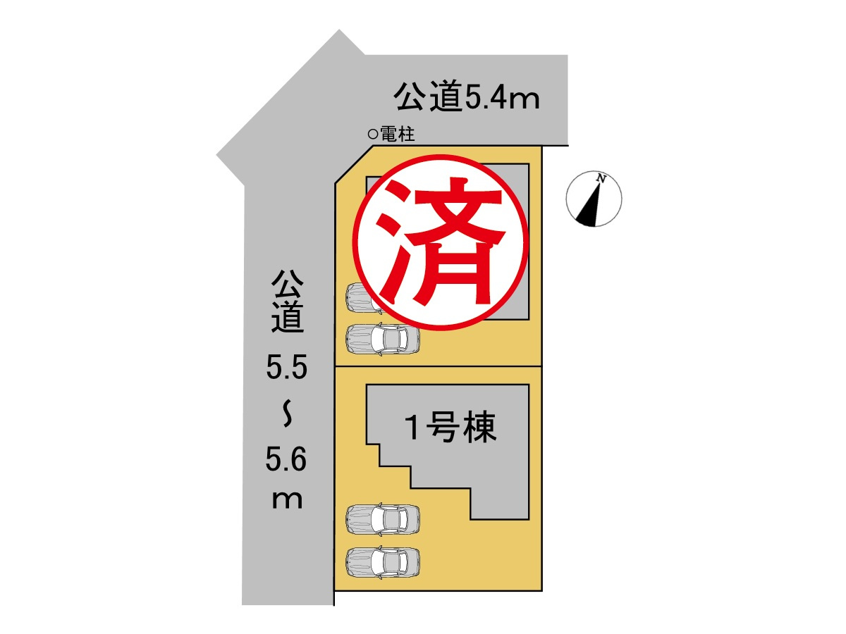 タマタウン　関市緑町　全2区画分譲の区画図|■区画図
■YAMADA電機の　ヤマダ不動産　株式会社リライフ　
いつでもお問合わせ下さい。