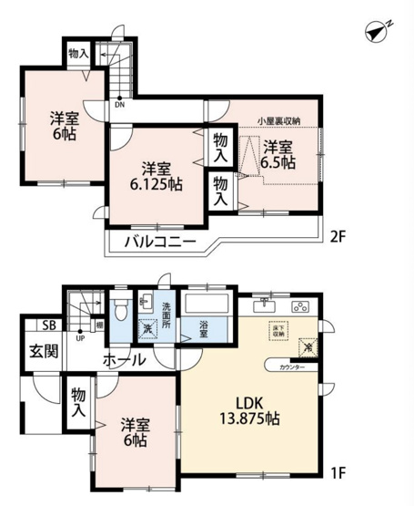 【間取り】 | 加須市上崎字前原　中古戸建