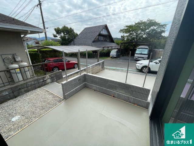 湖南市サイドタウン　第1期　新築一戸建てのバルコニー|庭