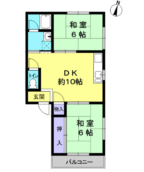 松本ハイツⅠの間取り