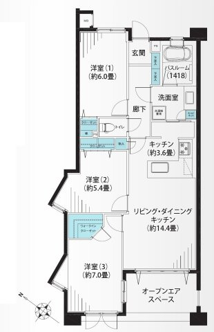 グランシティ西荻窪の間取り