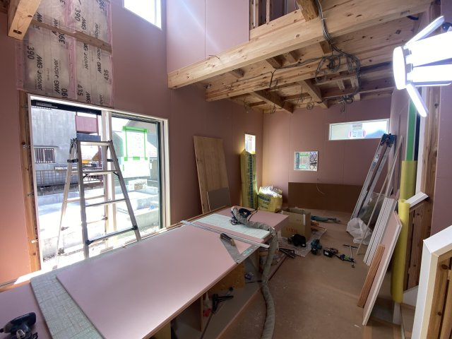 西伊敷4丁目　S-pacio　B棟の居間・リビング|現在建築中！建築中でもご案内可能です！