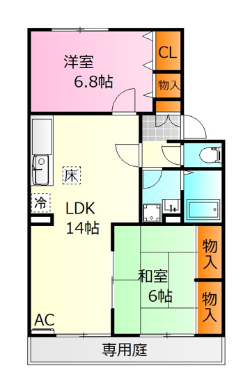 【間取り】 | セジュール細馬