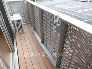 フローラル清水　Ａ棟のバルコニー