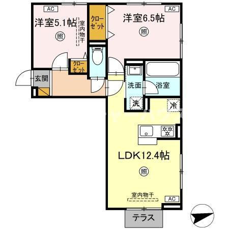 レーヴ・ウェル笠原Ｕｎの間取り