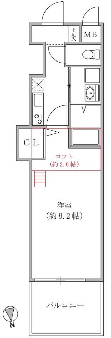 フォレスト梅田西の間取り