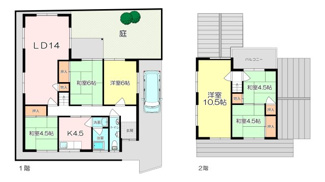 【間取り】 | 地黄町一戸建貸家