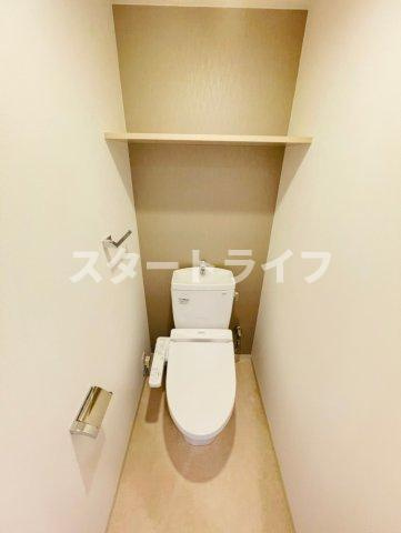 大阪市東淀川区東中島１丁目の賃貸マンションのトイレ
