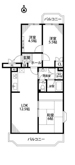 ハイマート厚木（Ａ号棟）の間取り
