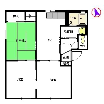 【間取り】 | サンライズ小松台 A棟 *