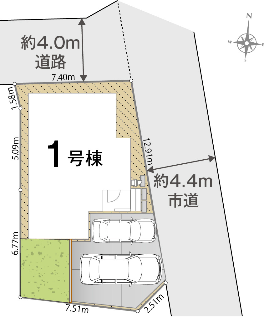 上田市上田の区画図|仕様のご確認やローンのご相談は＜Tel 026-477-7419＞まで♪