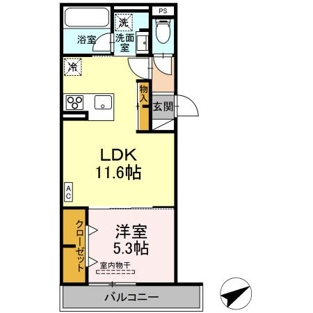 【新築】トリシア大慈寺町Bの間取り